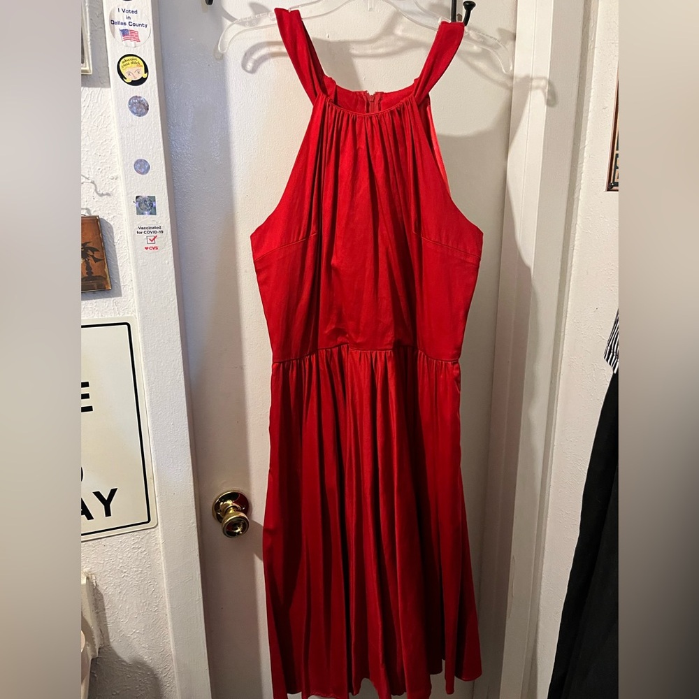 Pinup Couture Vibrant Red Dress